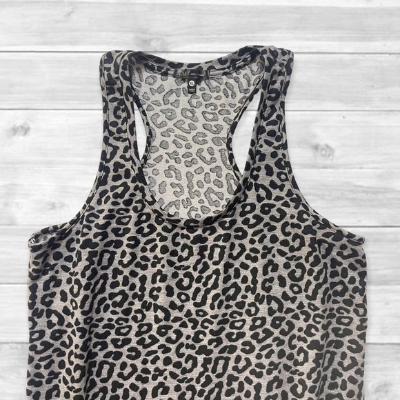TART Intimates Womens Gray/Black Cheetah Print Tank Top‎ XL - Picture 2 of 4